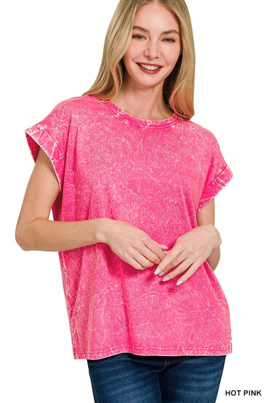 Hot pink Tee