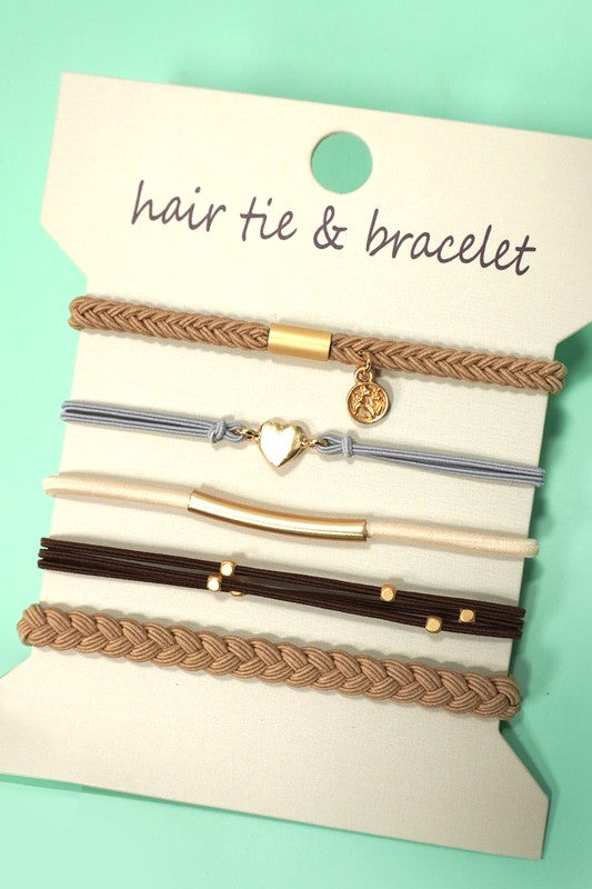 Hair tie bracelets