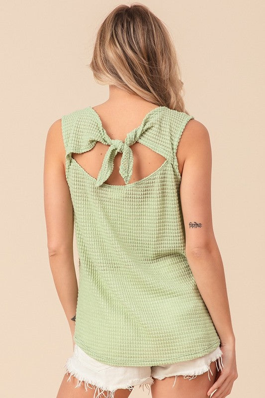Sage tank top