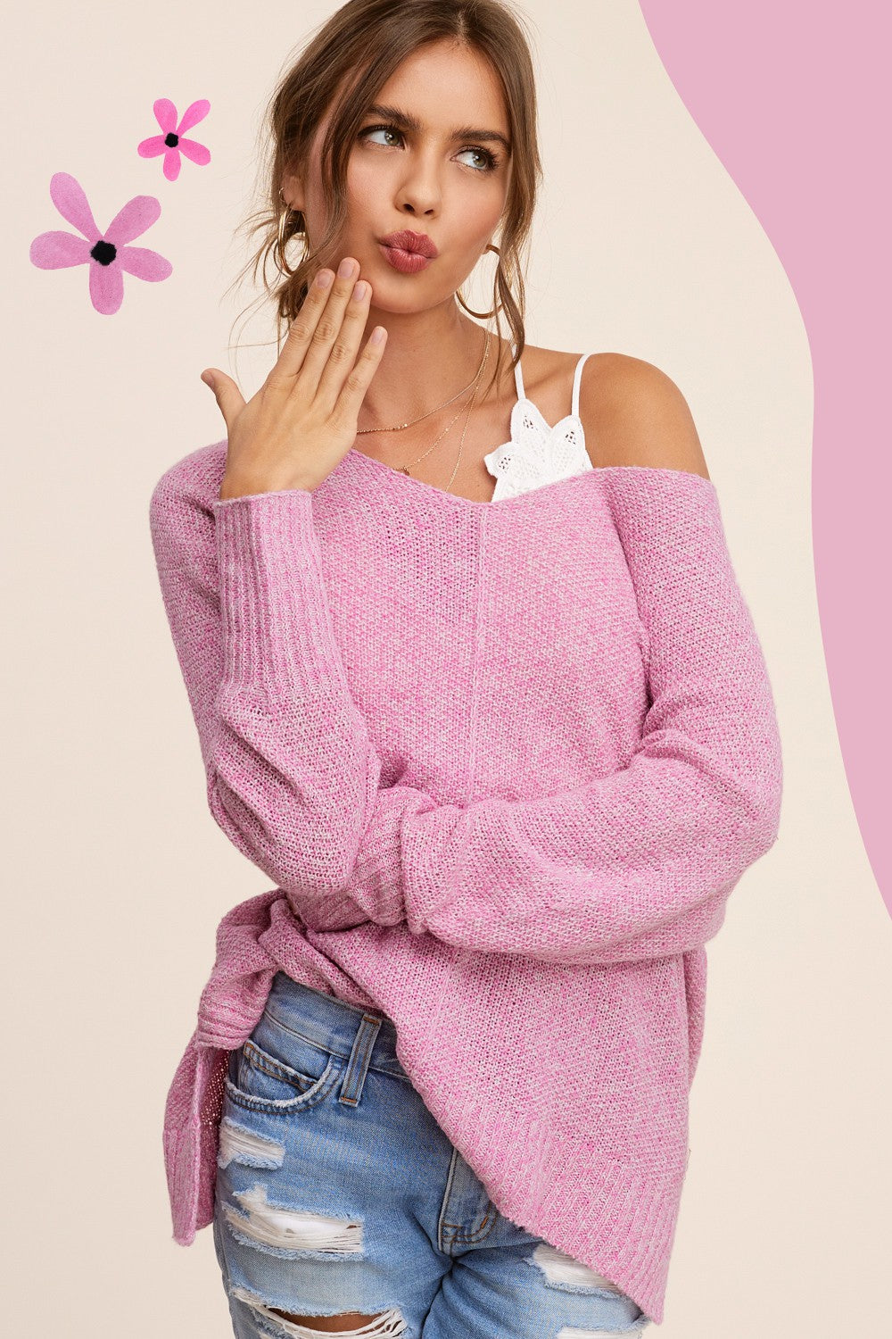 Pink Cameilla Sweater