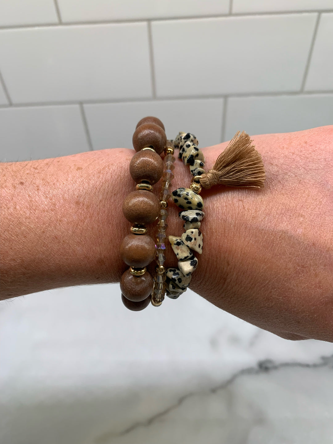 Gossip girl bracelet stack